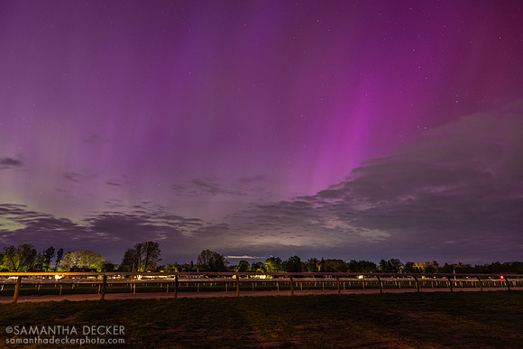 Aurora borealis at the Oklahoma Track
