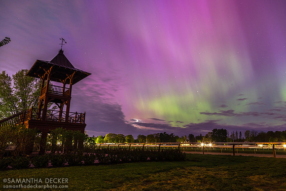 Aurora borealis at the Oklahoma Track