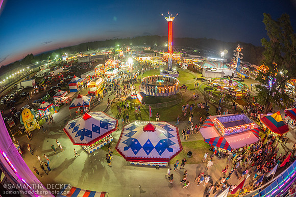 Saratoga County Fair from Above