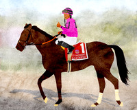 Casa Creed after winning the Grade I Fourstardave Handicap at Saratoga