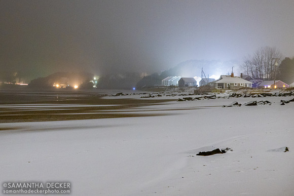 Snow at Mayo Beach, Wellfleet, MA