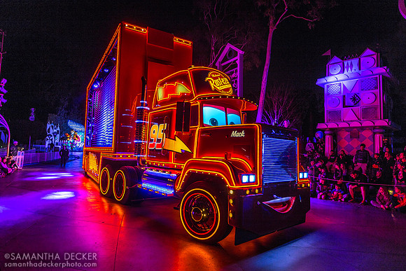 Mack Truck, Paint the Night Parade, Disneyland, California