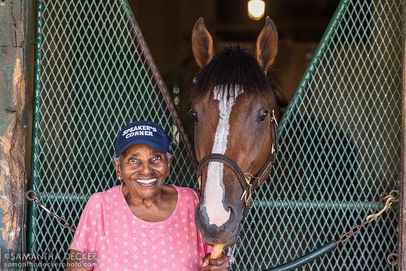 Erma Scott with Timeout earlier this summer
