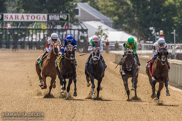 Down the backstretch in the Amsterdam S.