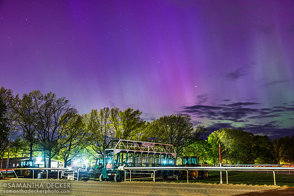 Aurora borealis at the Oklahoma Track, 2024