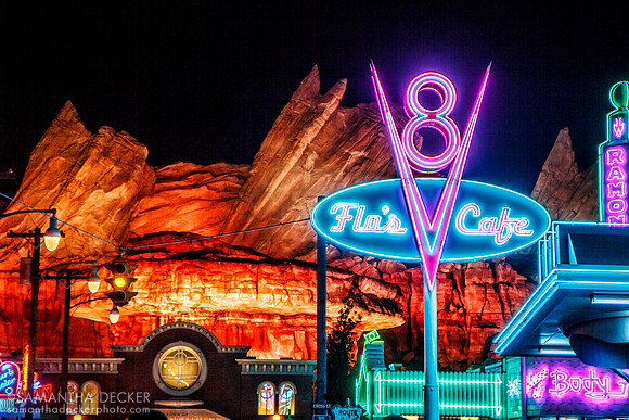 Cars Land at Night, Disney's California Adventure