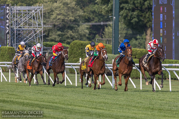 Down the stretch for the first time in the Glens Falls S.