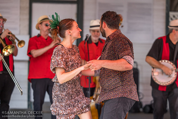Luc Cohen-Wanis and Olya Parshina dance to Reggie's Red Hot Feetwarmers