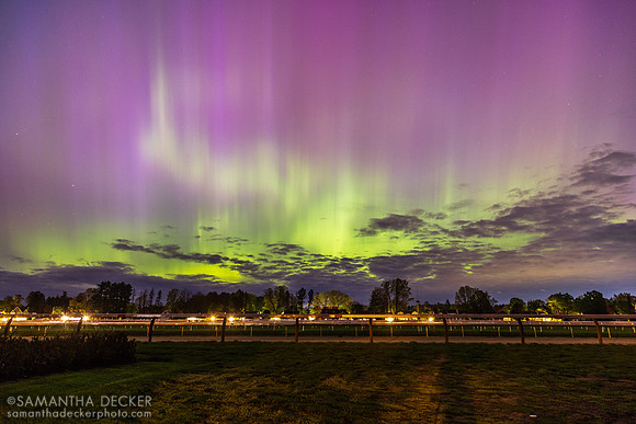 Aurora borealis at the Oklahoma Track