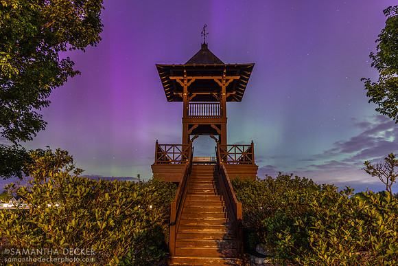 Aurora borealis at the Oklahoma Track, 2024