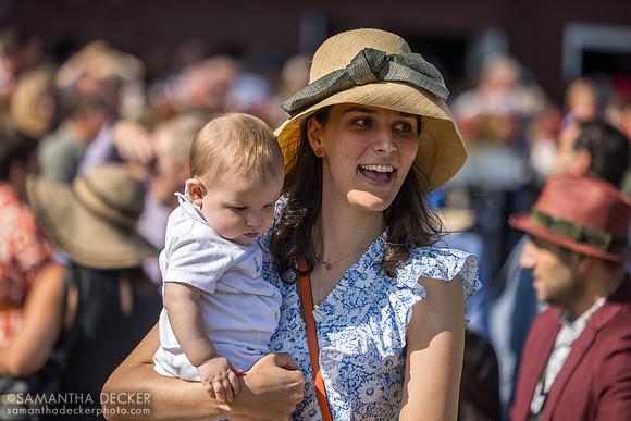 Charlotte Clément with a baby - maybe hers?