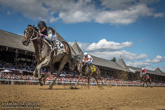 Damon's Mound wins the G2 Saratoga Special Stakes with Gabriel Saez up