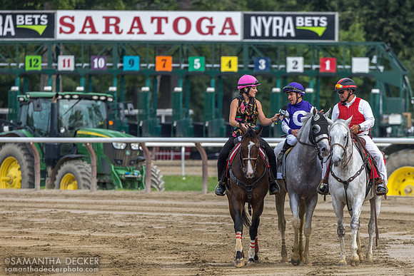 Maggie Wolfendale interviews Arthur's Ride after winning the Whitney