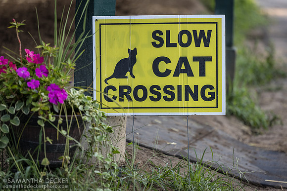 Sign outside one of the barns