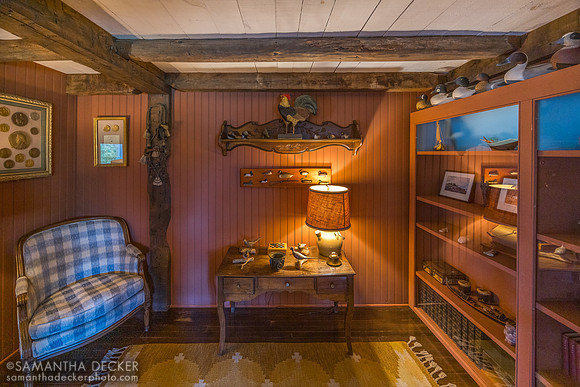 Recreation of painter Ogden Pleissner's studio in Manchester, VT at the Shelburne Museum