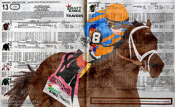 Fierceness winning the 2024 Travers