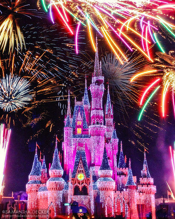 Wishes Fireworks Composite, Magic Kingdom