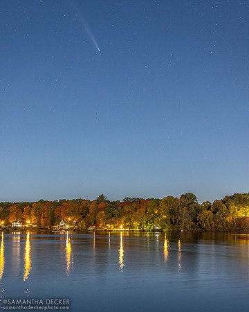 Tsuchinshan-ATLAS Comet Over Saratoga Lake, 2024