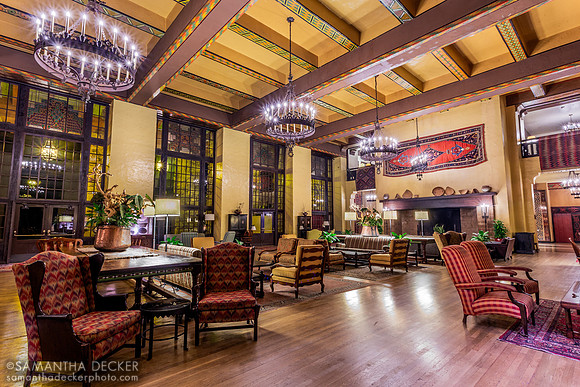 The Ahwahnee Great Lounge at Night, Yosemite National Park, 2014