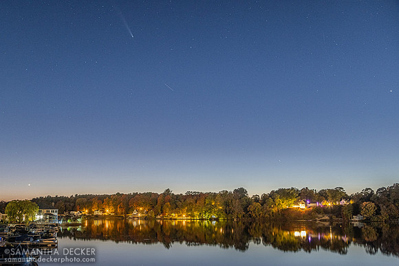 Tsuchinshan-ATLAS Comet Over Saratoga Lake, 2024