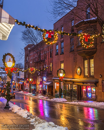 Caroline Street Christmas, Saratoga, 2016