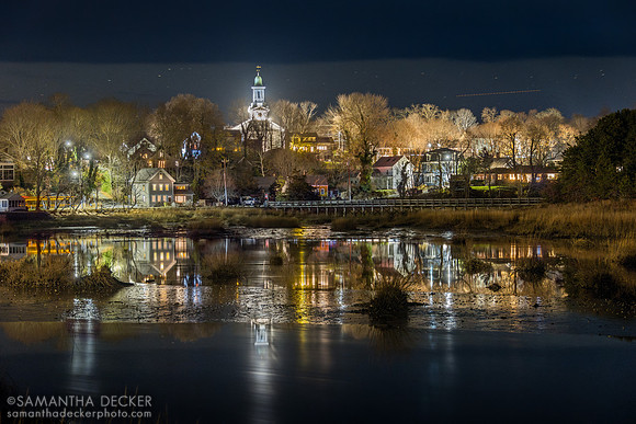 Wellfleet, MA at night