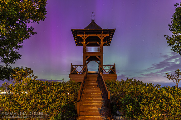 Aurora borealis at the Oklahoma Track