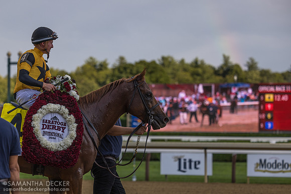 Carson's Run wins the Saratoga Derby