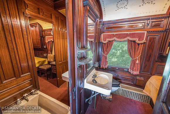 Inside Locomotive 220, Shelburne Museum