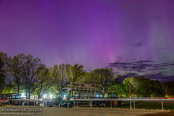 Aurora borealis at the Oklahoma Track