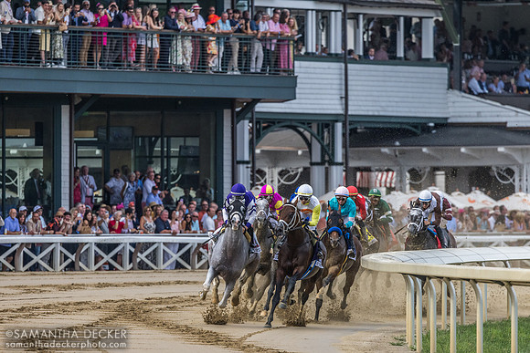 Around the clubhouse turn in the Whitney
