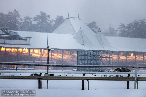 Saratoga Grandstand in Winter, 2024