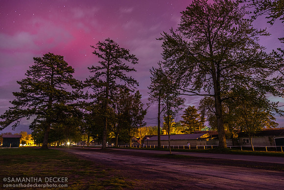 Aurora borealis at the Oklahoma Track, 2024