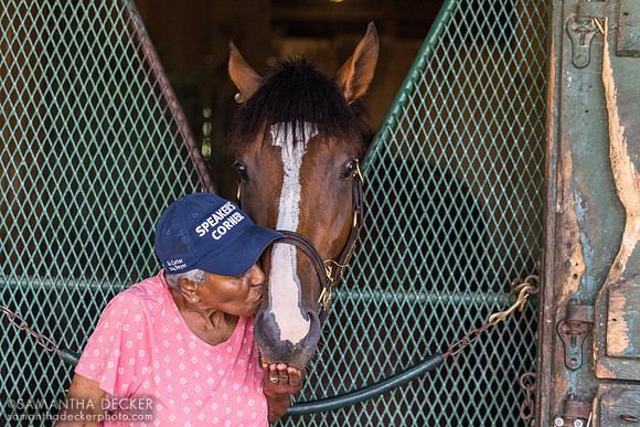 Erma Scott with Timeout earlier this summer