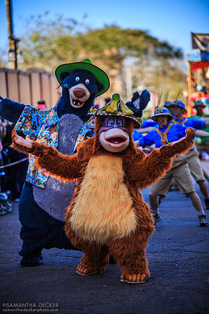 Baloo and King Louie, Mickey's Jammin' Jungle Parade, Disney's Animal Kingdom