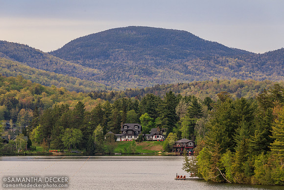 Homes on Mirror Lake, Lake Placid, NY, 2019