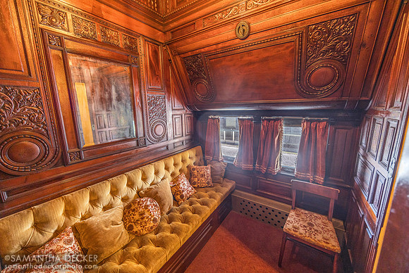 Inside Locomotive 220, Shelburne Museum