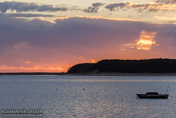Last sunset of 2024 at Mayo Beach, Wellfleet, MA