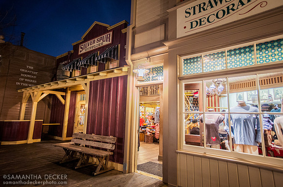 Shops, Frontierland, Disneyland, California