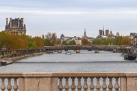 Crossing the River Seine in Paris