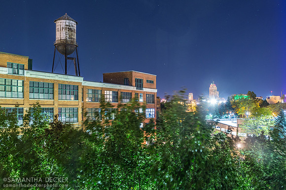 Water Tower and Apartment Building in Syracuse, NY, 2015