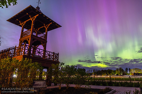 Aurora borealis at the Oklahoma Track