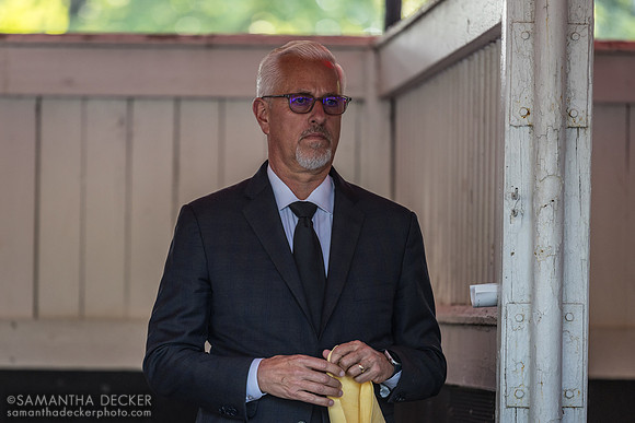 Todd Pletcher in the paddock