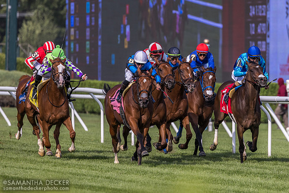 Down the stretch in the Lake George S.