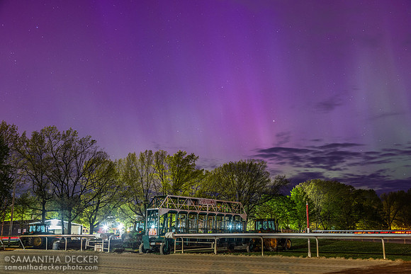 Aurora borealis at the Oklahoma Track