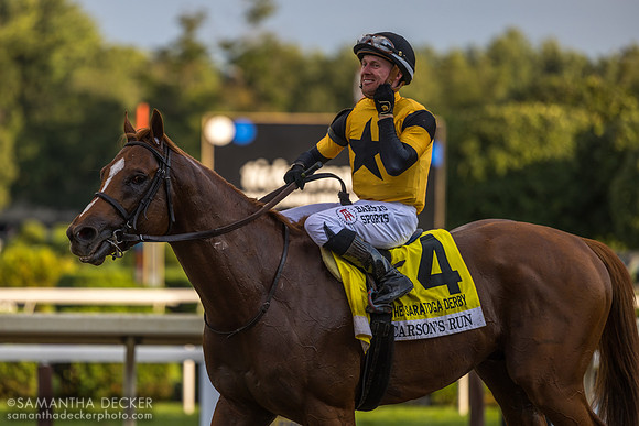 Carson's Run wins the Saratoga Derby