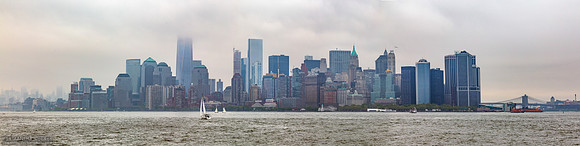 Manhattan Skyline from Ellis Island