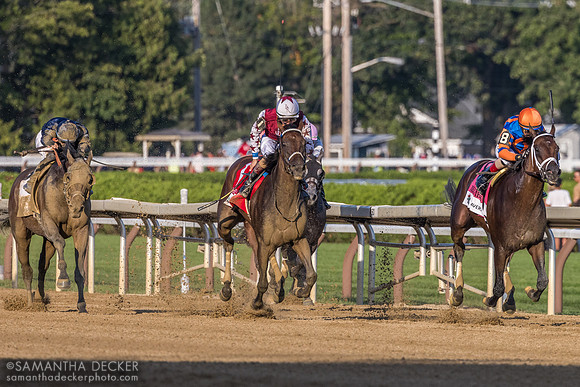Stretch run of the Travers