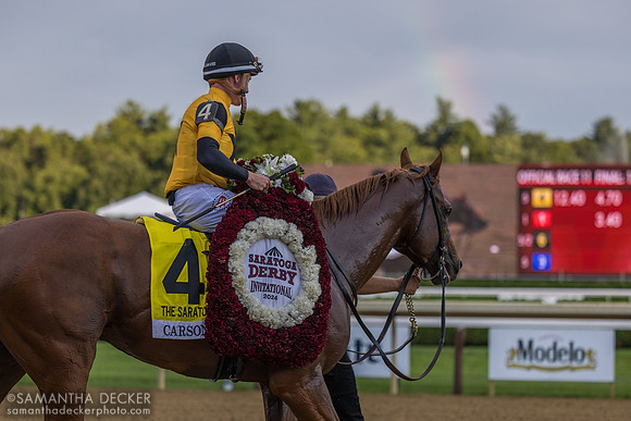 Carson's Run wins the Saratoga Derby