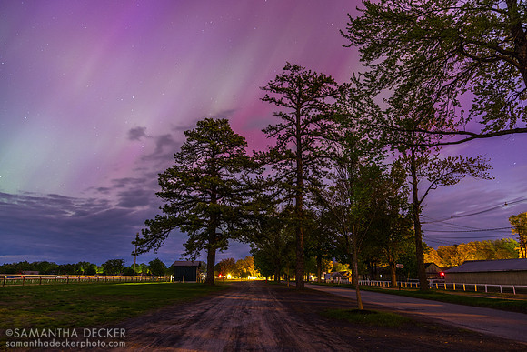 Aurora borealis at the Oklahoma Track, 2024